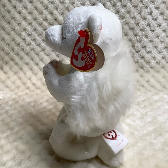 Vintage Ty Beanie Babies Plush Blessed Angel Bear Stuffed Animal Toy with Tags - Picture 6 of 16